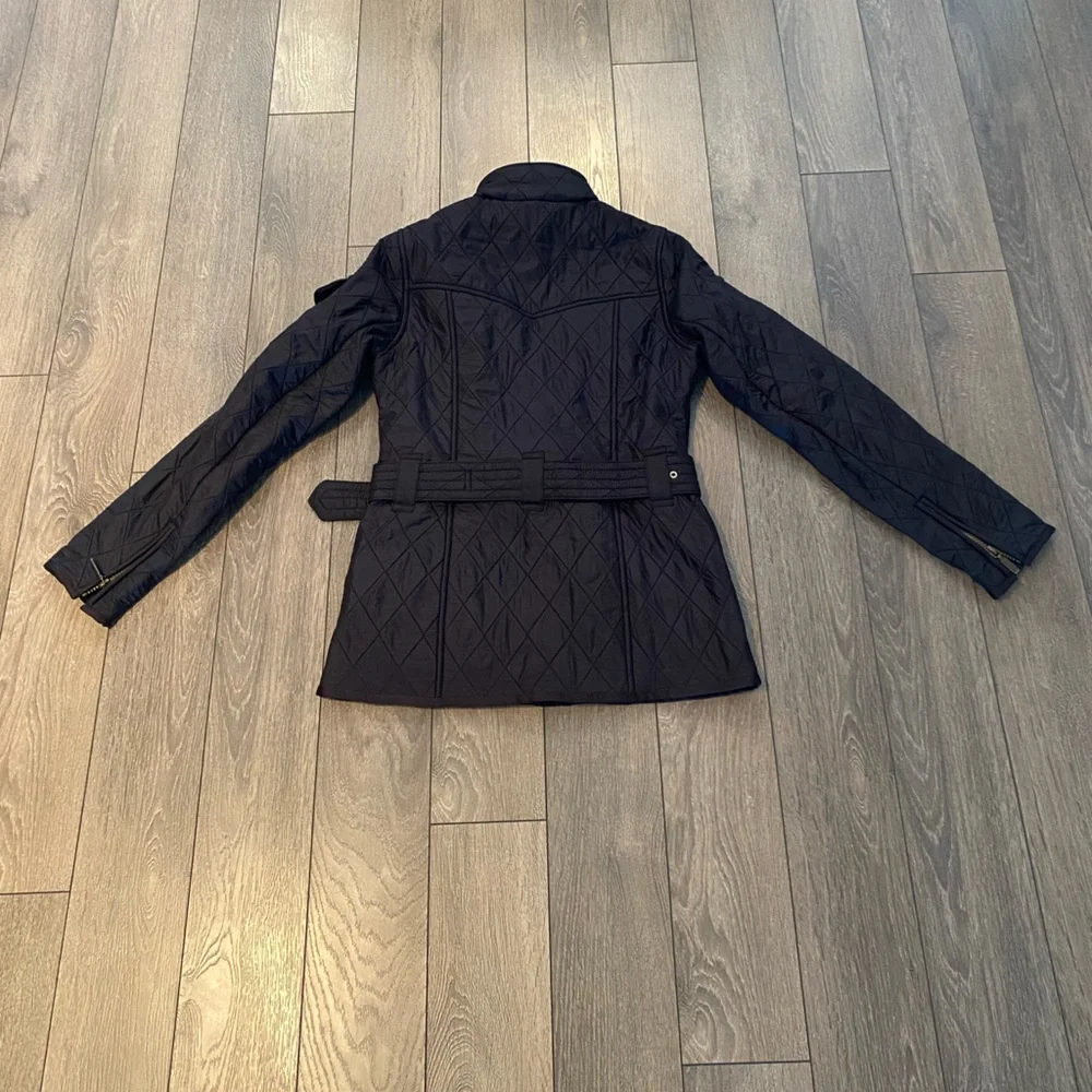 *Last Chance* NWOT Barbour Women's Quilted Black Utility Jacket Sz 2 - Picture 6 of 14